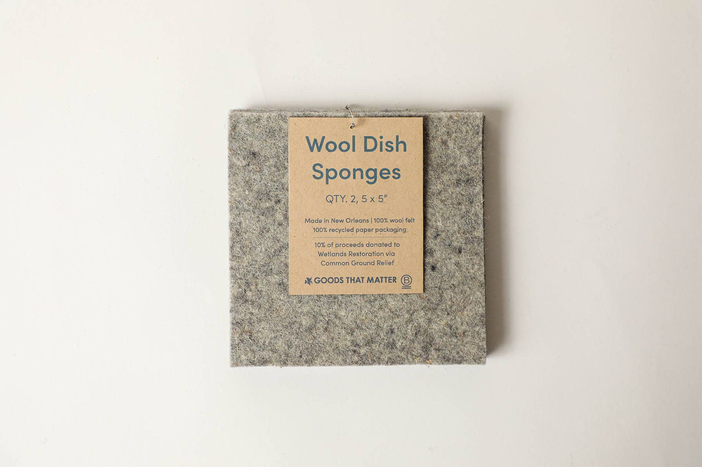 Wool Eco Dish Sponges - Gives to Wetland Restoration