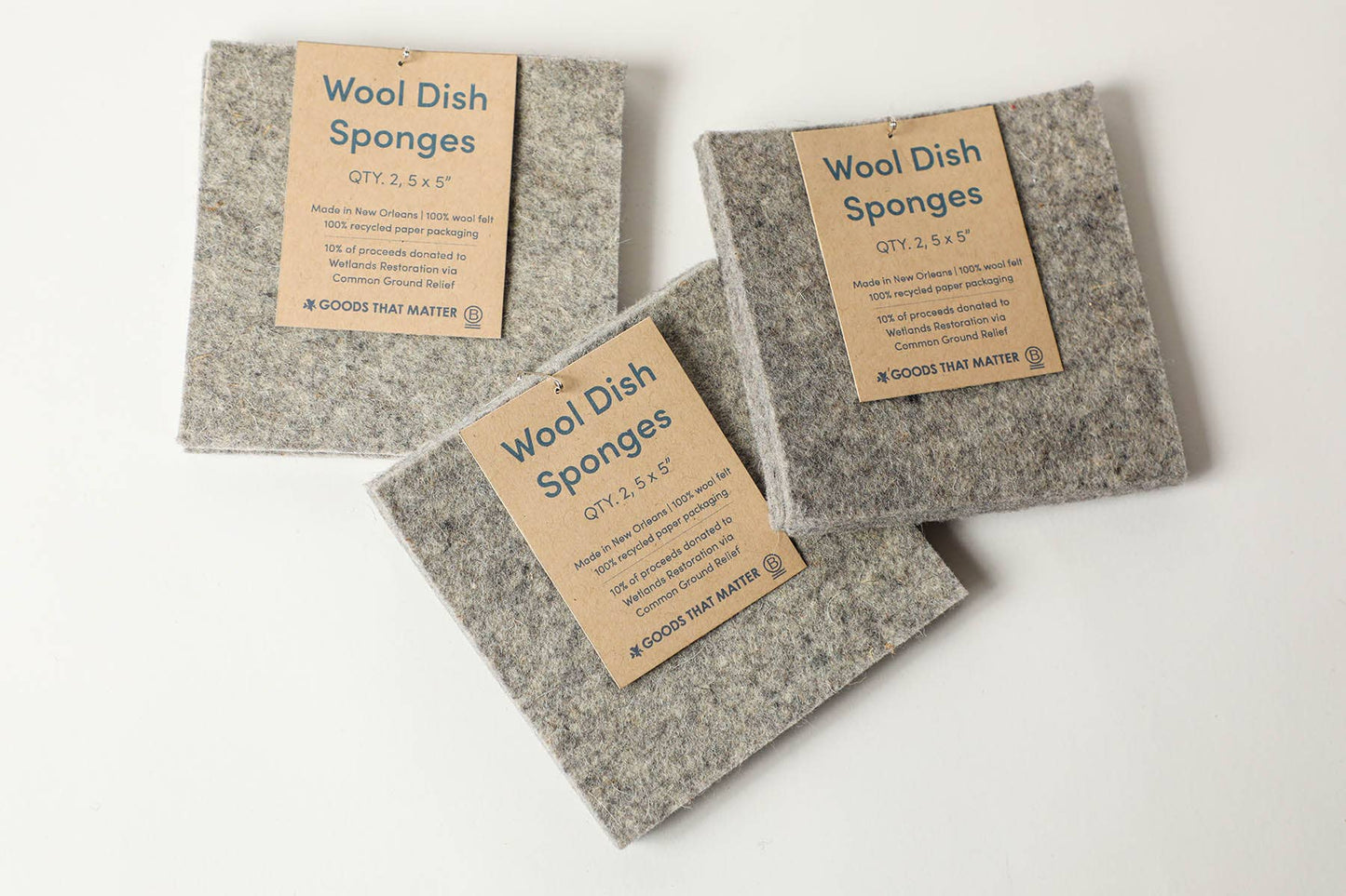 Wool Eco Dish Sponges - Gives to Wetland Restoration