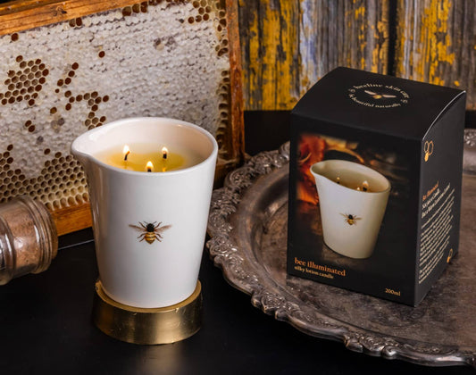 Bee Illuminated Lotion Candle - Great for Holiday Gifts!