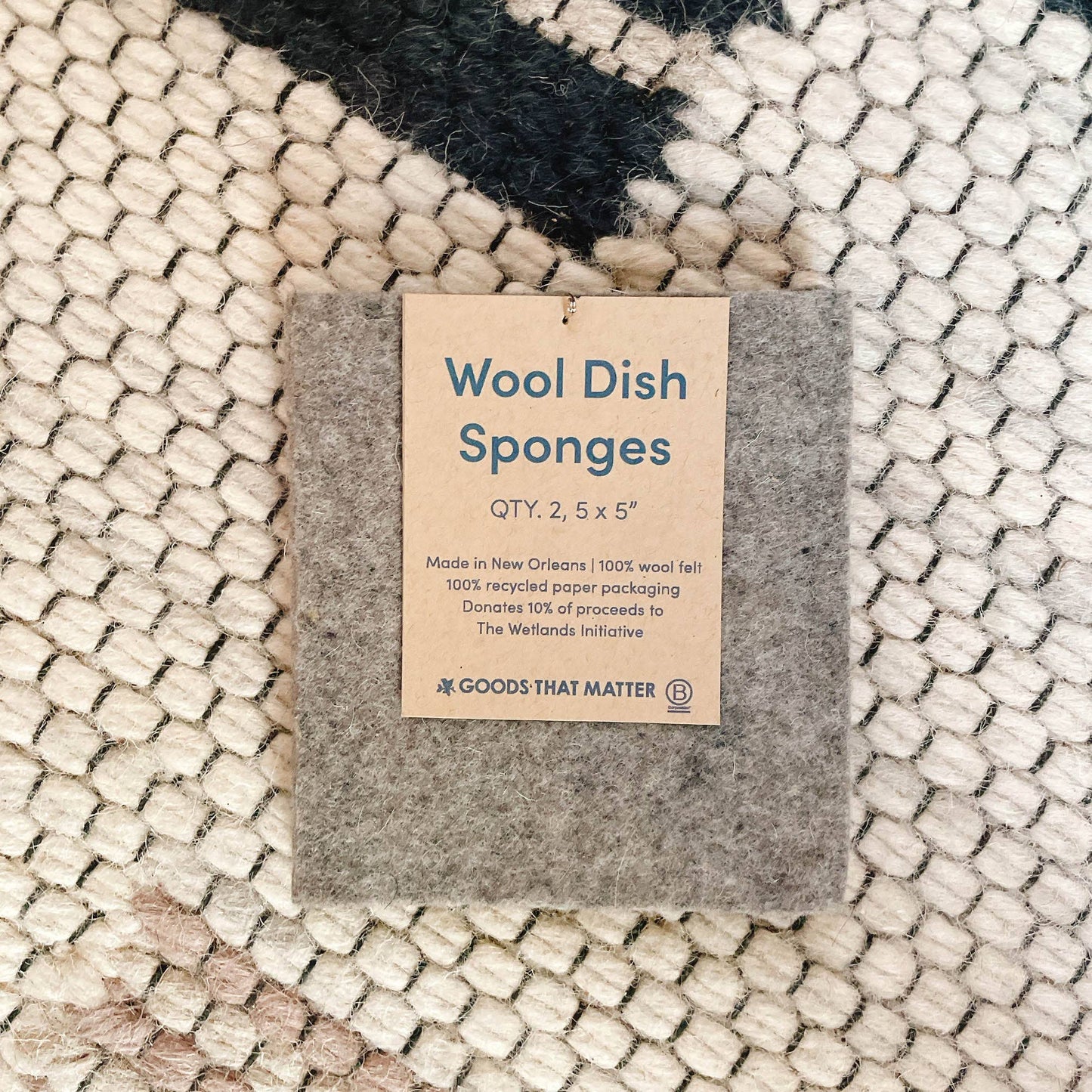 Wool Eco Dish Sponges - Gives to Wetland Restoration