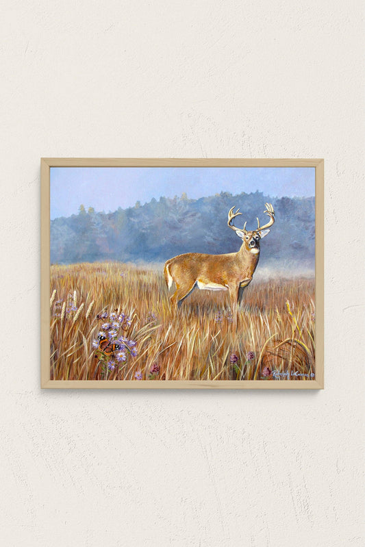 Backyard Buck Art Print