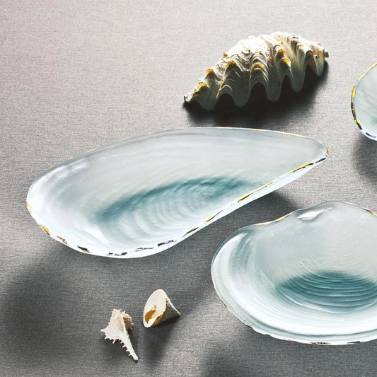 Annieglass - 11 ½ X 6 ½" Oyster Shell