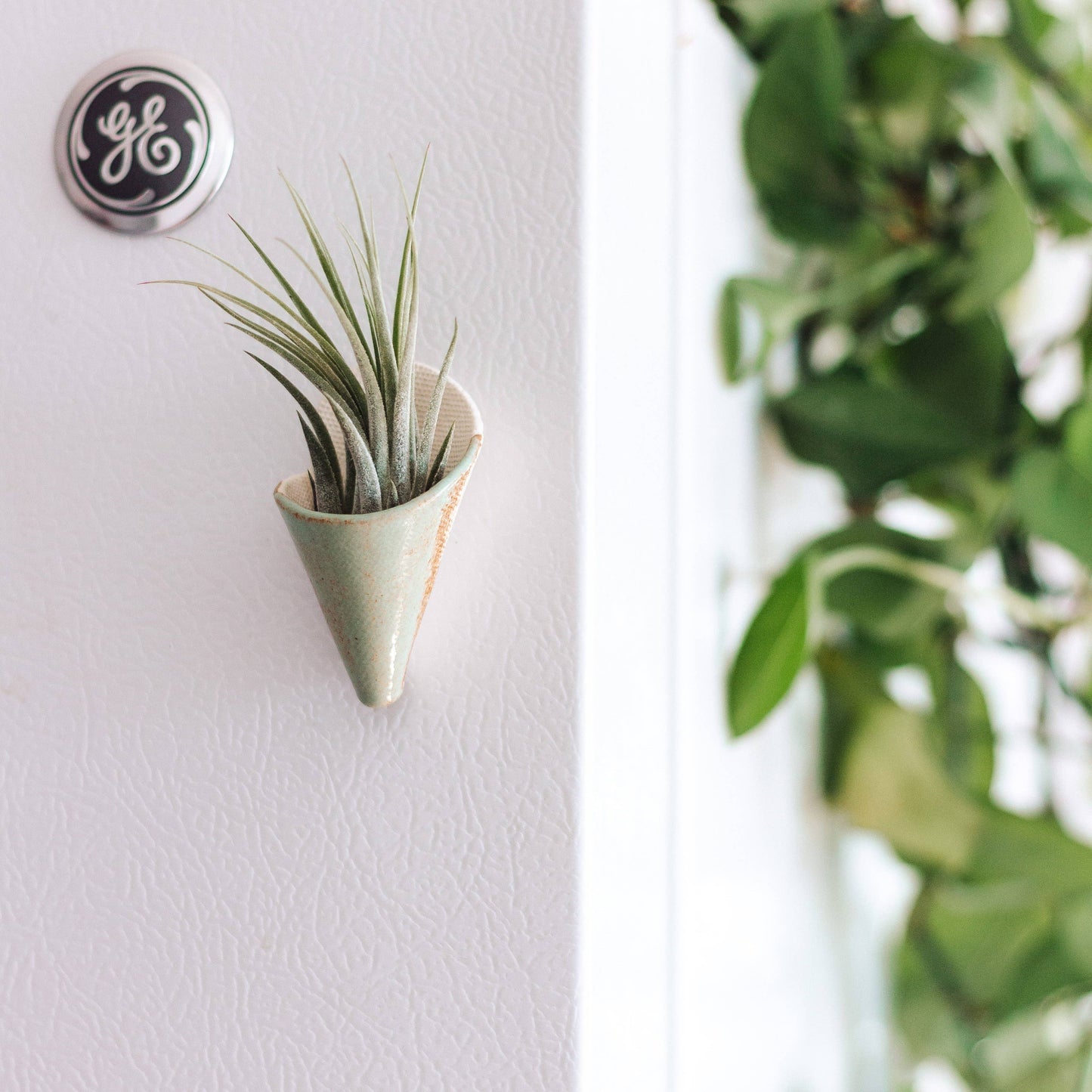 Tiny Ceramic Magnet Planter