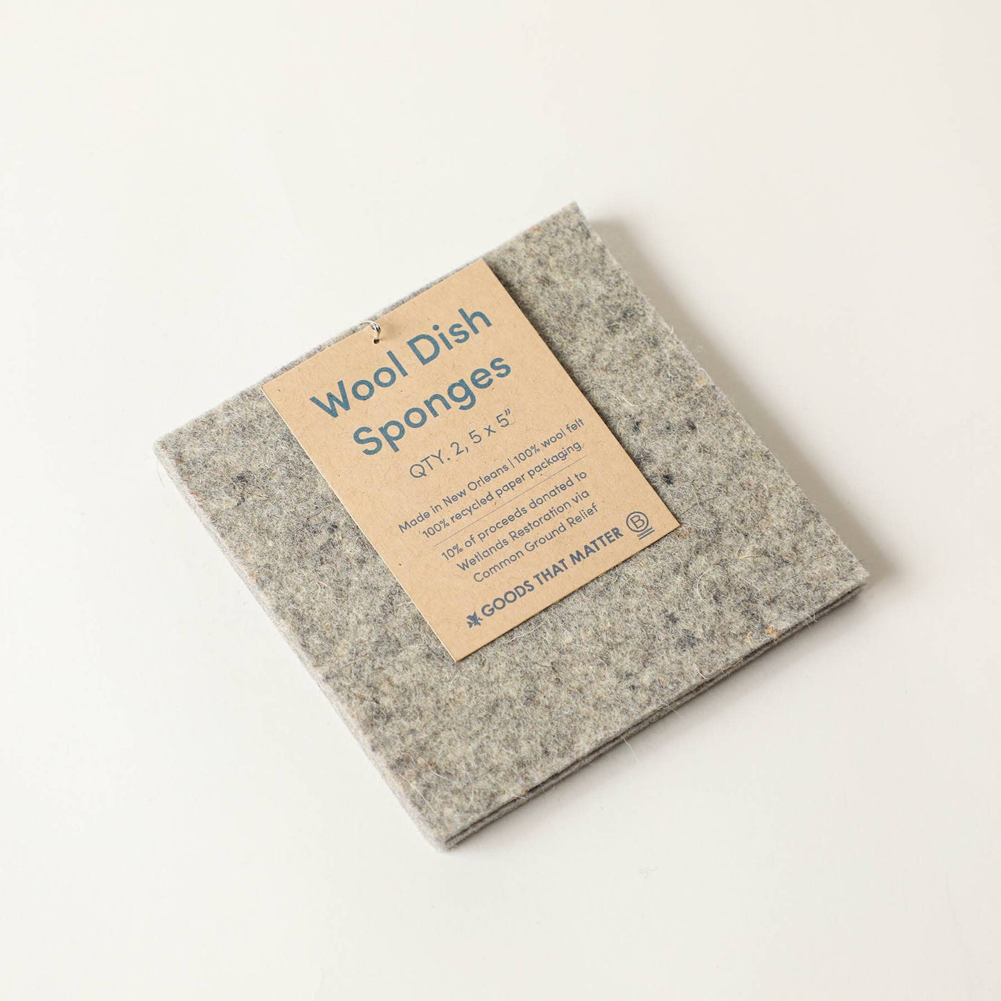 Wool Eco Dish Sponges - Gives to Wetland Restoration